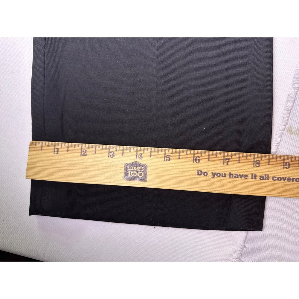 Billy London UK Mens Black Slim Fit Dress Pants 40x32 Suit Trousers Flat Front‎ - Picture 9 of 10